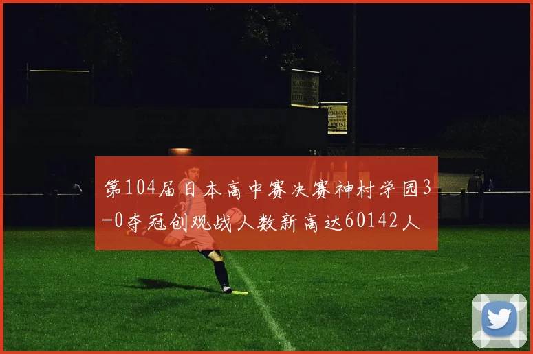 第104届日本高中赛决赛神村学园3-0夺冠创观战人数新高达60142人